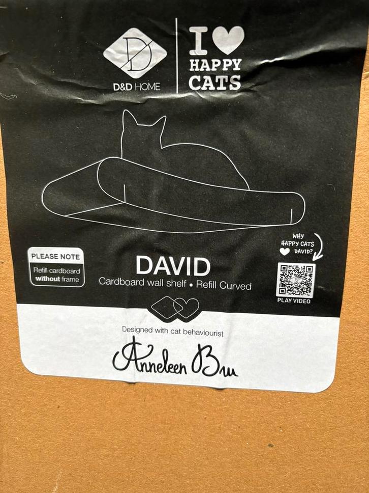 I  Happy Cats David wandplank navulling (krom), Dieren en Toebehoren, Katten-accessoires, Nieuw, Ophalen of Verzenden