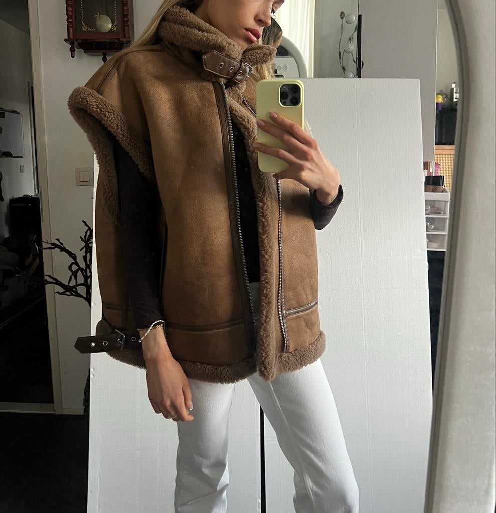 Studio AR bodywarmer vest bruin maat 36, Ophalen of Verzenden, Nieuw, Maat 36 (S), Bruin