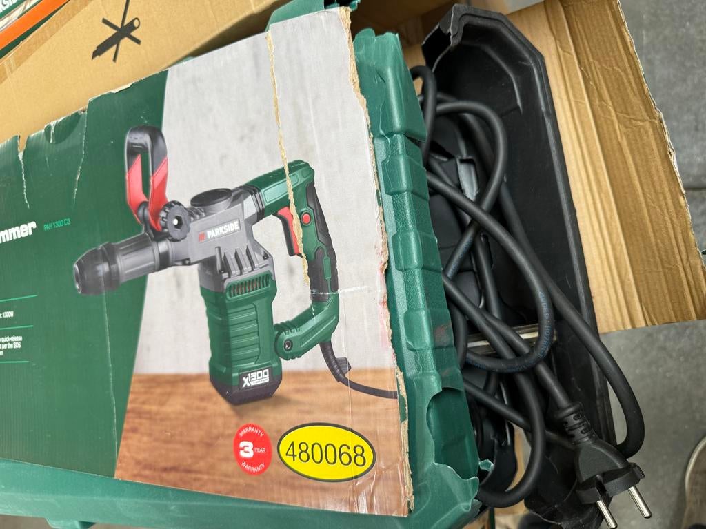 Parkside Demolition Hammer PAH 1300 C3 - 1300W Breekhamer, Doe-het-zelf en Verbouw, Gereedschap | Boormachines, Ophalen of Verzenden
