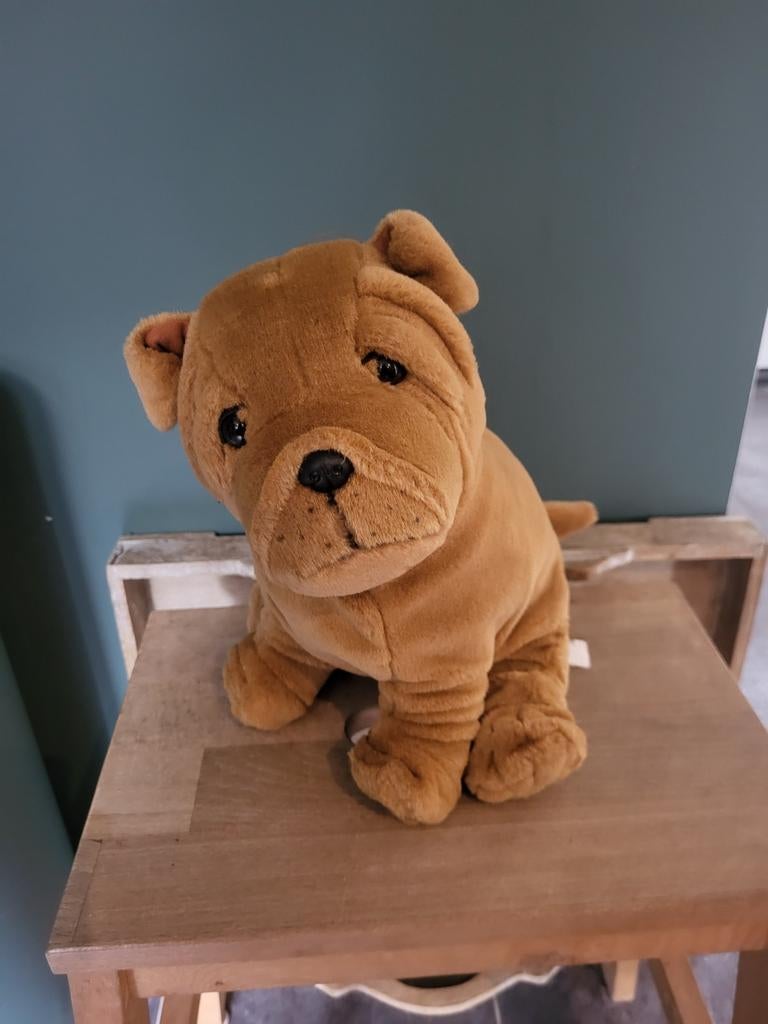Knuffel hond Shar Pei, Ophalen of Verzenden