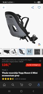 Thule Yepp Nexxt 2 Mini met windscherm en slaaprol, Ophalen, Voetsteuntjes, Voorzitje, Zo goed als nieuw