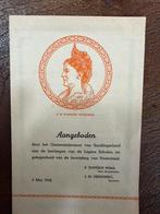 Origineel bevrijdingsdocument 5 mei 1945 - Wilhelmina -, Ophalen of Verzenden, Zo goed als nieuw