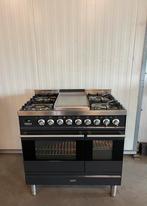 Luxe Boretti fornuis 5pits antraciet met dubbele oven - 90cm, Witgoed en Apparatuur, Fornuizen, 60 cm of meer, Ophalen of Verzenden