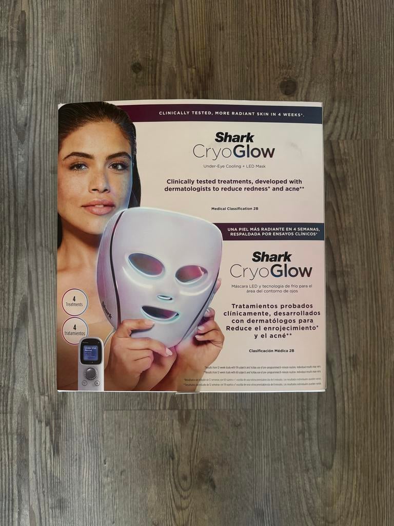 Shark CryoGlow ledmasker nieuw, Sieraden, Tassen en Uiterlijk, Ophalen of Verzenden, Nieuw, Gehele gezicht