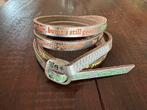 armband wikkelarmband WE+ Positive met tekst leer L86 Nieuw, Ophalen of Verzenden, Nieuw, Zilver, Leer