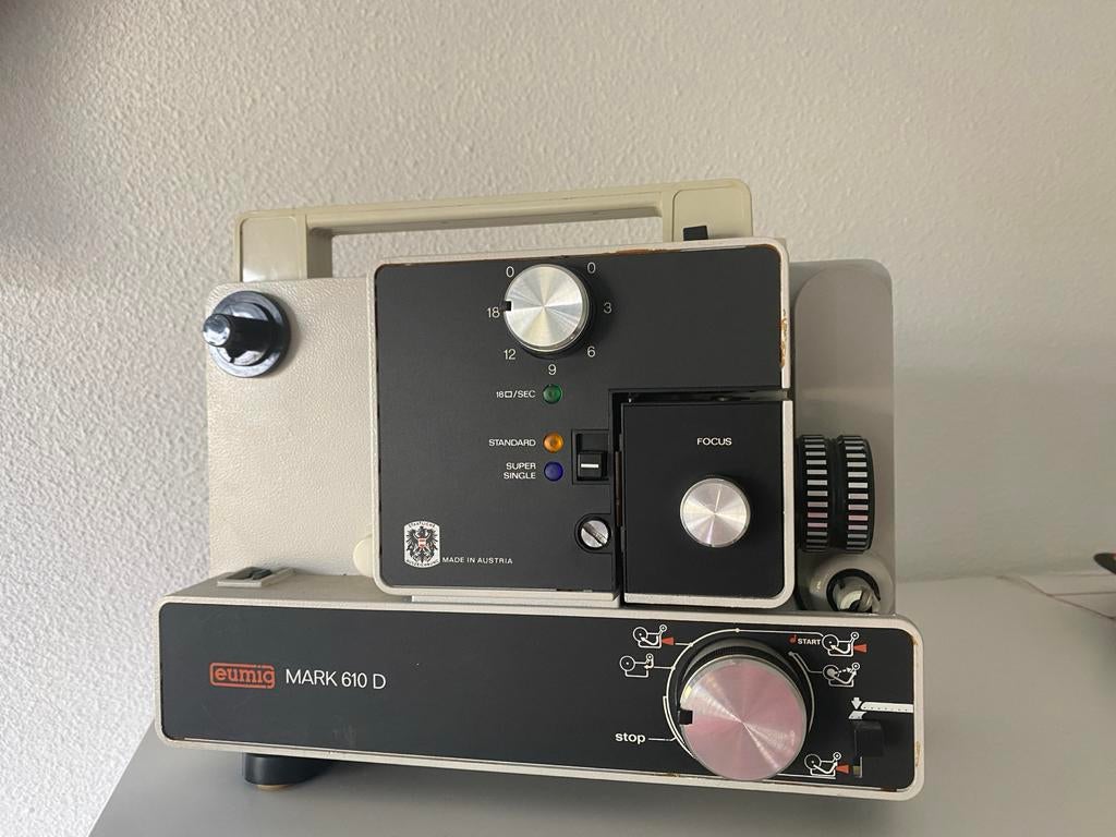 Eumig Mark 610 D Stomme Filmprojector - Vintage, Audio, Tv en Foto, Beamers, Ophalen, Gebruikt, Overige technologieën, Overige resoluties