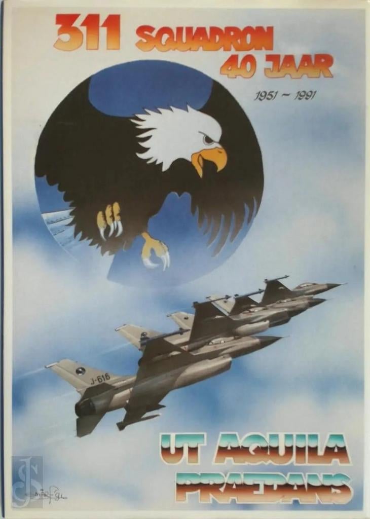 311 Squadron 40 jaar Koninklijke luchtmacht, Verzenden, Luchtmacht, Nederland, Boek of Tijdschrift