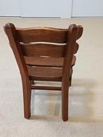 6 Eiken eetkamerstoelen - Goede staat, Huis en Inrichting, Stoelen, Ophalen, Gebruikt, Bruin, Vijf, Zes of meer stoelen