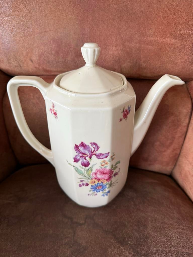 Vintage Mosa Maastricht Koffiepot met Bloemenprint, Ophalen