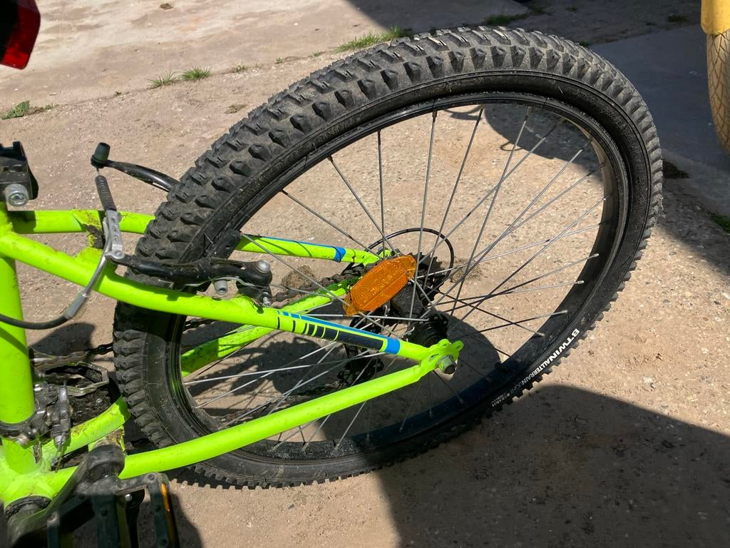 Rockrider ST500 Kinderfiets 24 inch - Groen, Fietsen en Brommers, Fietsen | Jongens, Velgrem, Ophalen of Verzenden, Handrem, Gebruikt