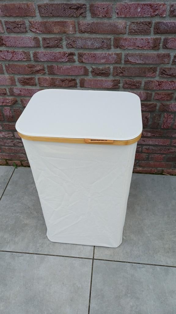 Wasmand Wassorteerder 90L Wit Stof Binnenzak 42x32x70,5cm, Ophalen of Verzenden, Nieuw, Wit, Overige typen