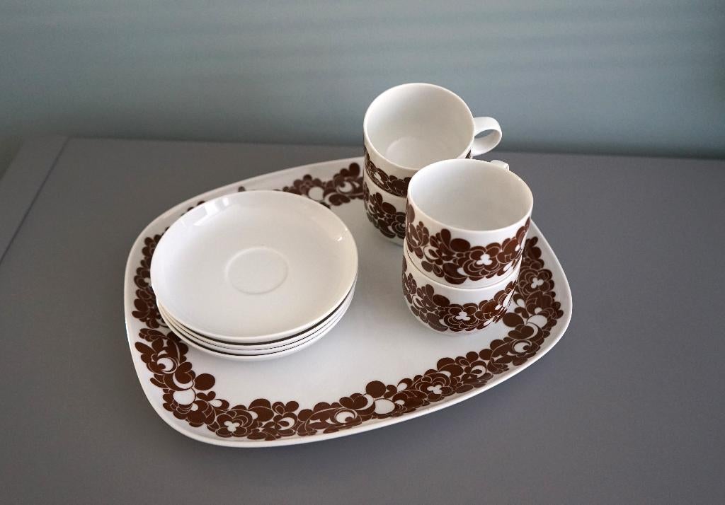 4 kopjes en serveerschaal Rosenthal - serie Studio Linie, Huis en Inrichting, Keuken | Servies, Ophalen of Verzenden, Zo goed als nieuw