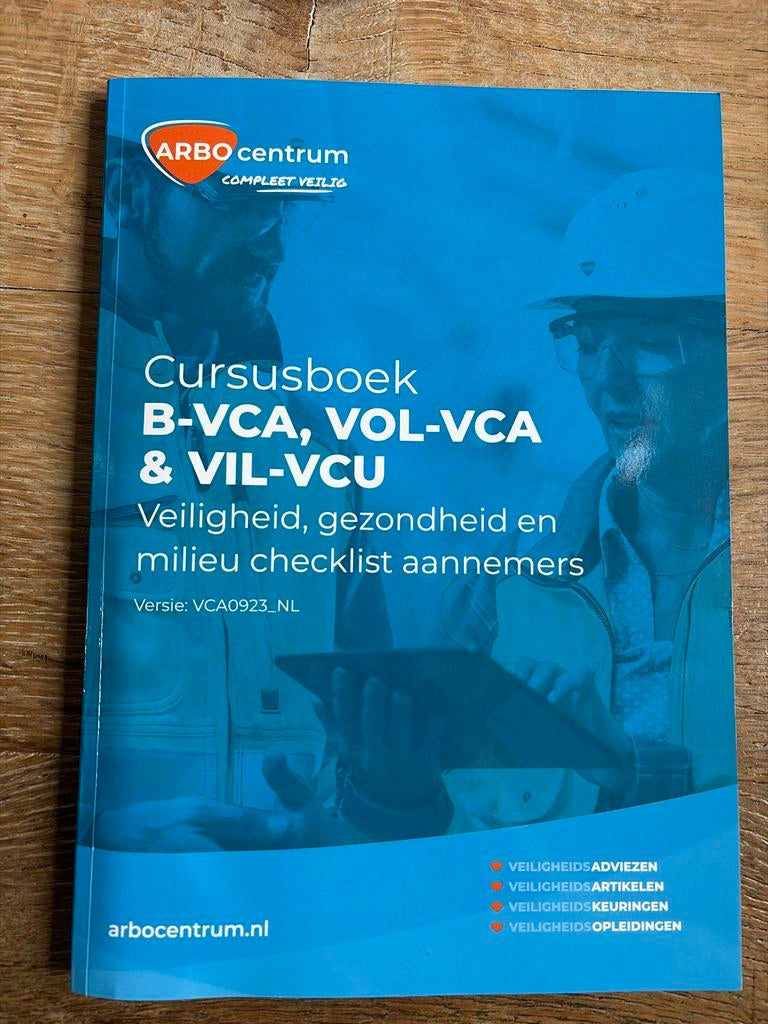 Cursusboek VCA, Verzenden, Gamma, Zo goed als nieuw, Niet van toepassing
