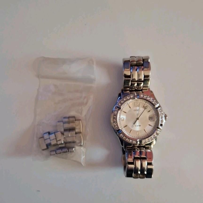 Horloge van GUESS, Ophalen of Verzenden, Zo goed als nieuw, Staal, Guess