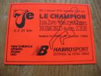 Le Champion Halve Marathon Egmond aan Zee 1979 Sticker, Ophalen, Nieuw, Overige typen
