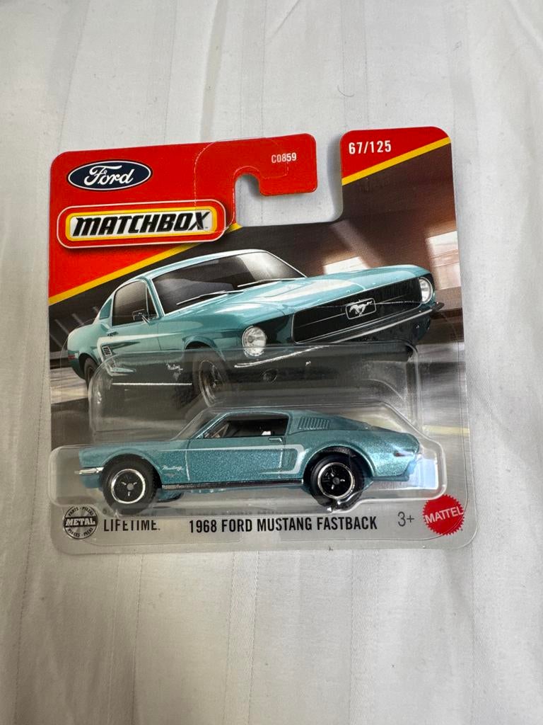 Matchbox 1968 Ford Mustang Fastback 67/125, Overige merken, Auto, 1:32 tot 1:50, Nieuw