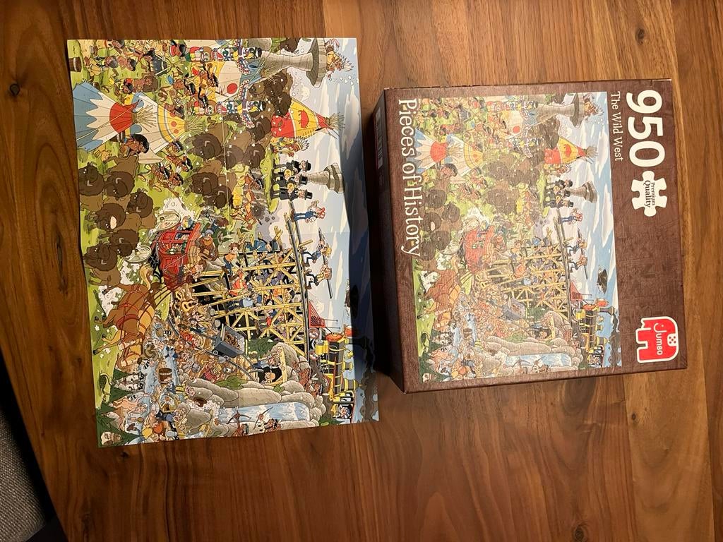 Jumbo puzzel Pieces of History “The Wild West”, Hobby en Vrije tijd, Denksport en Puzzels, Ophalen of Verzenden, 500 t/m 1500 stukjes