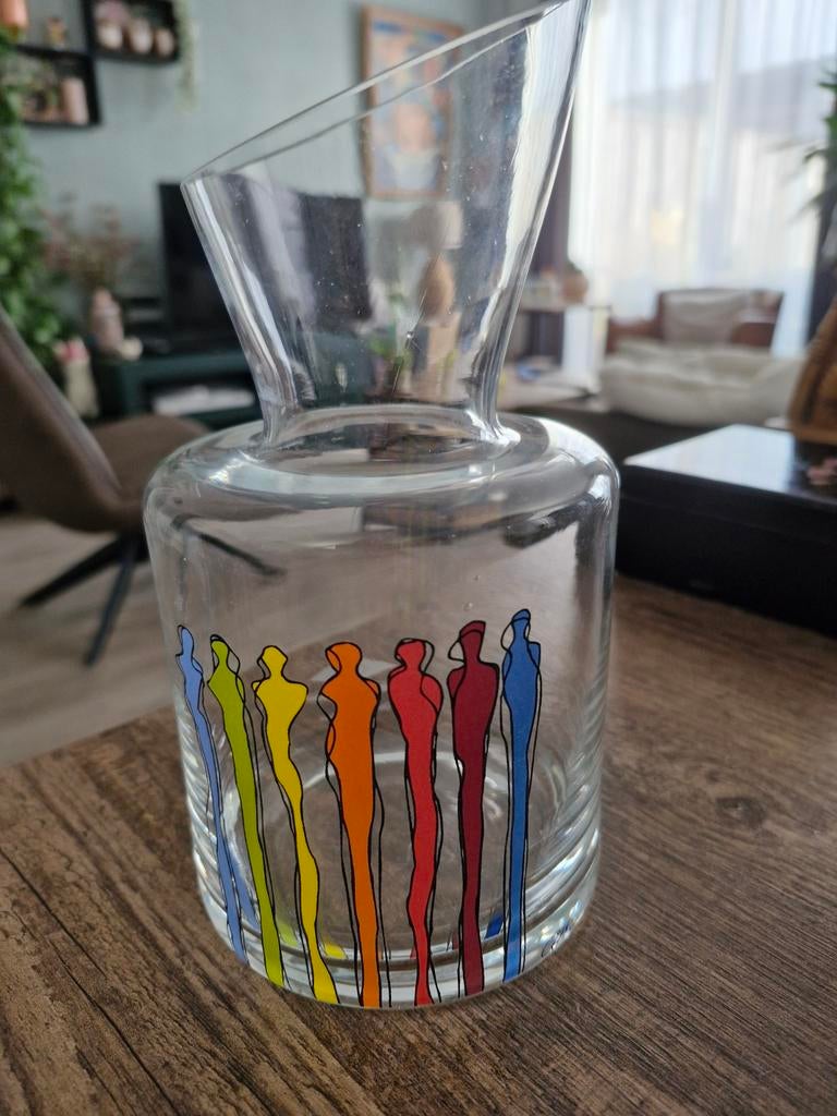 Glazen karaf van Corry Ammerlaan, Ophalen of Verzenden, Zo goed als nieuw, Overige typen