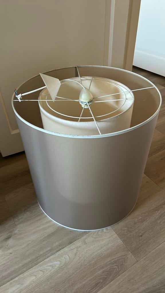 Kloosterman handgemaakte hanglamp 60x60 cm, Huis en Inrichting, Ophalen, Gebruikt, Beige, Rond