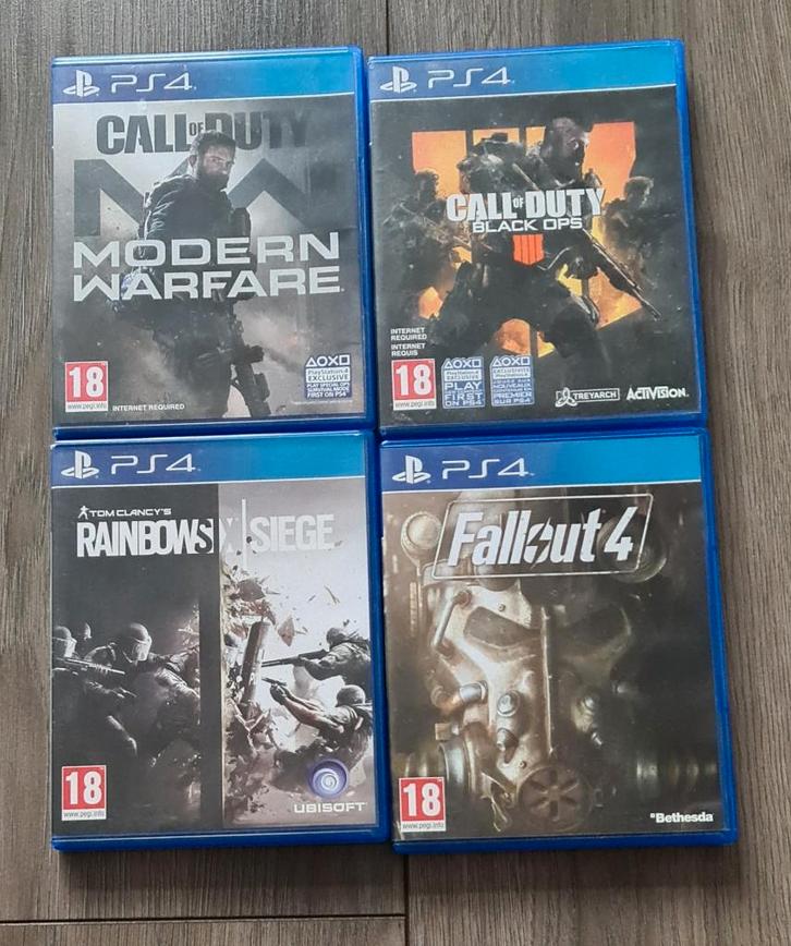 4 spellen voor de PlayStation 4, Spelcomputers en Games, Games | Sony PlayStation 4, Gebruikt, Shooter, 1 speler, Vanaf 18 jaar