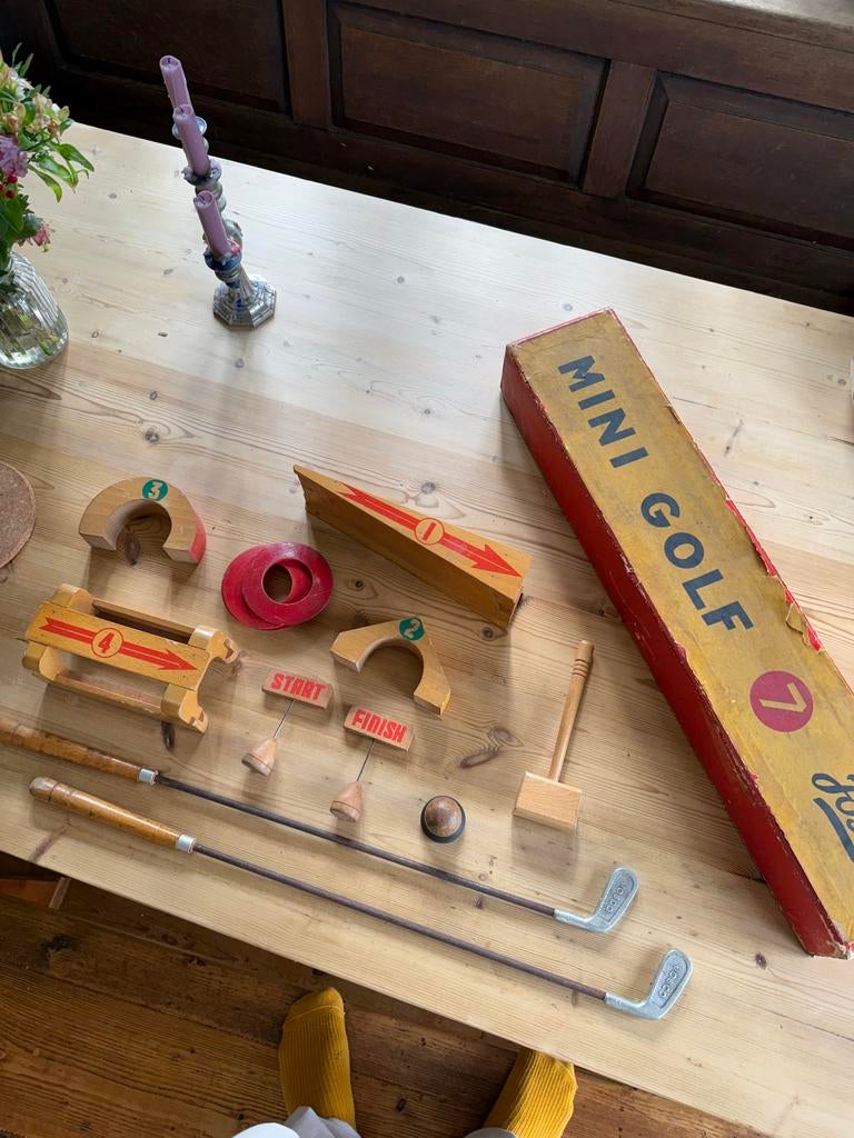 Vintage Mini Golf Josco Klassieke Doos, Gebruikt, Ophalen, Overige merken, Groter dan 1:32