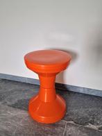 Originele vintage space age oranje diabolo of tamtam kruk, Huis en Inrichting, Ophalen of Verzenden, Gebruikt, Kunststof