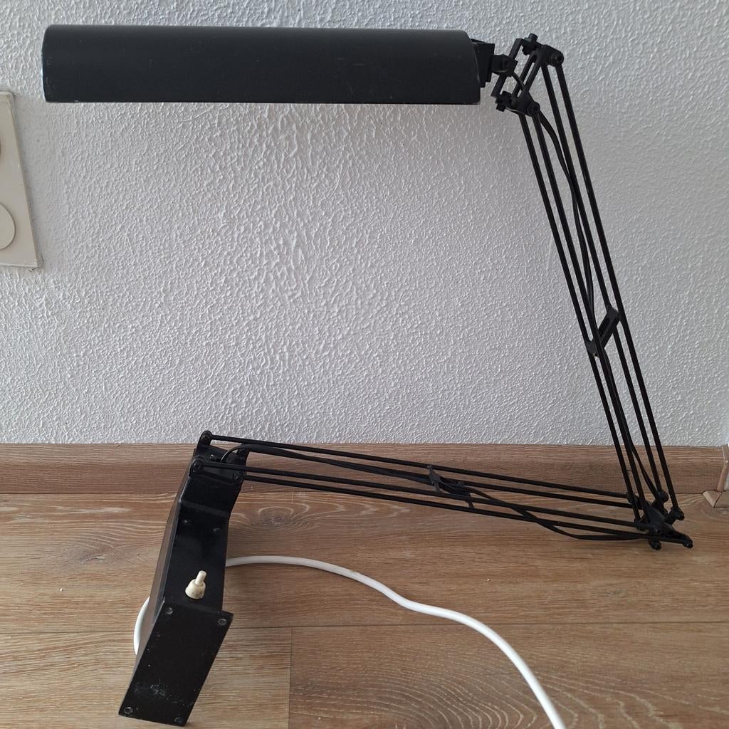 Wandlamp schaarlamp werklamp vintage, Huis en Inrichting, Lampen | Wandlampen, Ophalen, Gebruikt, Metaal, Vintage