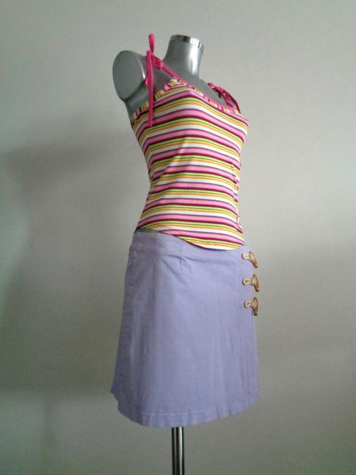 Moschino designer overslag rok, IT46, NL medium, NIEUW, Kleding | Dames, Rokken, Nieuw, Maat 38/40 (M), Paars, Boven de knie, Ophalen of Verzenden