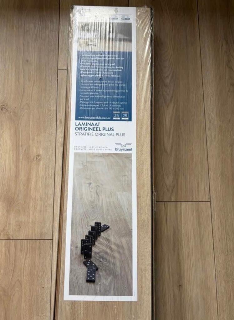 Nieuw pak bruynzeel laminaat- 2,4 m2, Ophalen, Kunststof, Nieuw, Minder dan 5 m²
