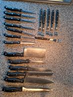 Kronenberg S.G. Prachtige 13 delige messenset 6  vorken, Huis en Inrichting, Keuken | Bestek, Ophalen of Verzenden, Zo goed als nieuw