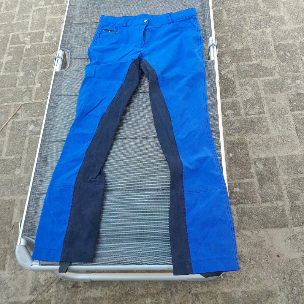 jodphur rijbroek blauw, Dieren en Toebehoren, Paardrijkleding, Ophalen of Verzenden, Gebruikt, Overige soorten, Bovenkleding