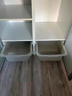2x IKEA Pax kasten met melkglas deuren, planken en roede, Ophalen, Gebruikt, 200 cm of meer, 50 tot 100 cm