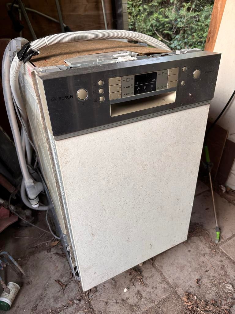 Bosch Smalle Vaatwasser, Ophalen, Gebruikt, Minder dan 45 cm, Inbouw