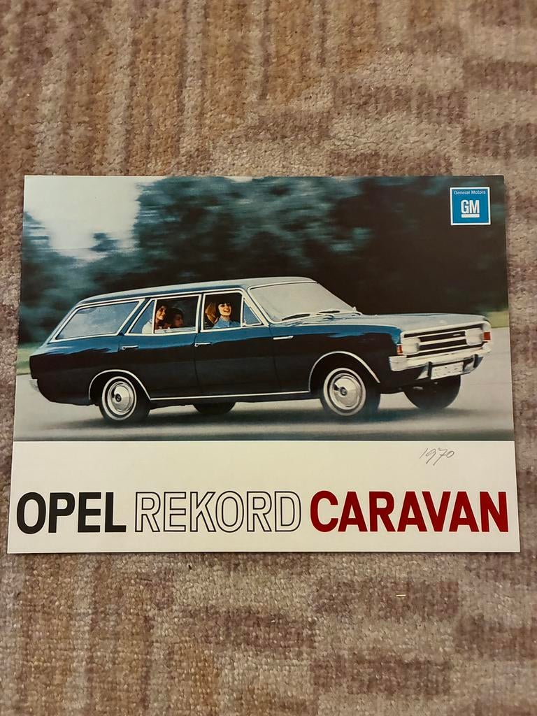 Opel Rekord Caravan brochure, Ophalen of Verzenden, Zo goed als nieuw, Opel