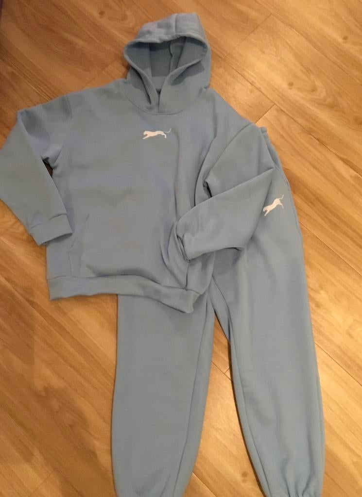 Mooie nieuwe joggingpak / huispak comfortabel, maat L, Blauw, Nieuw, Ophalen of Verzenden, Maat 42/44 (L)