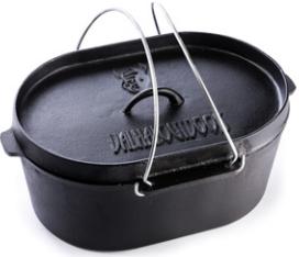 Dutch Oven 9L Ovaal Valhal Outdoor Gietijzer AANBIEDING!, Info@dekachelerij.nl, Nieuw, Ophalen of Verzenden, Coevorderstraatweg 63