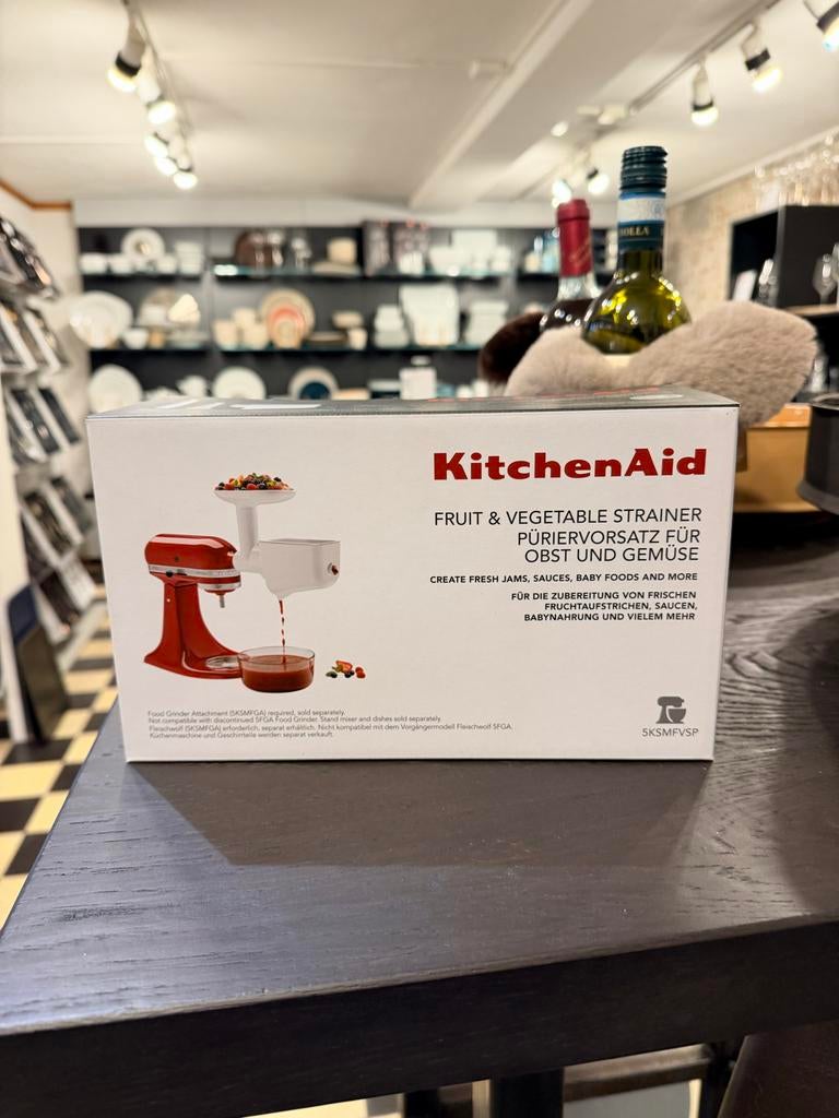 KitchenAid Fruit- en Groentezeef Opzetstuk, Ophalen, Nieuw