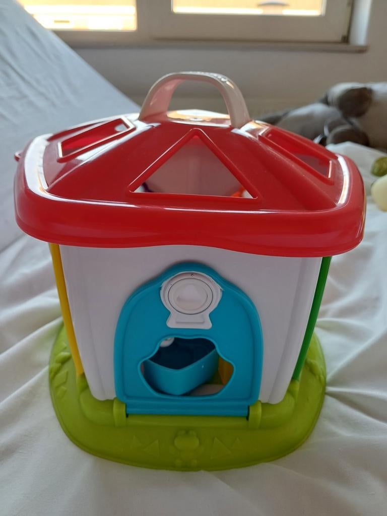 Vormenstoof Speelhuisje met Sleutels en Vormpjes, Kinderen en Baby's, Speelgoed | Babyspeelgoed, Ophalen of Verzenden, Zo goed als nieuw