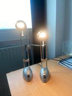 Twee LED bureaulampen - apart te koop - Delft Zuid, Ophalen, Gebruikt, Metaal, Minder dan 50 cm