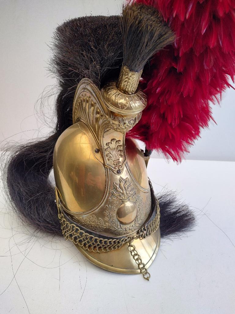# 20 Franse Dragonder 1825/30 troep helm, Verzamelen, Verzenden, Landmacht, Overige gebieden, Helm of Baret
