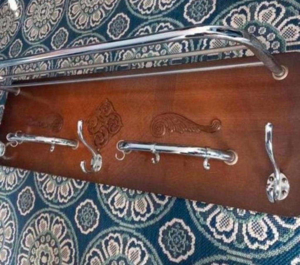 Retro jaren 50 kapstok hoedenplank, Huis en Inrichting, Woonaccessoires | Kapstokken, Wandkapstok, Gebruikt, Ophalen of Verzenden