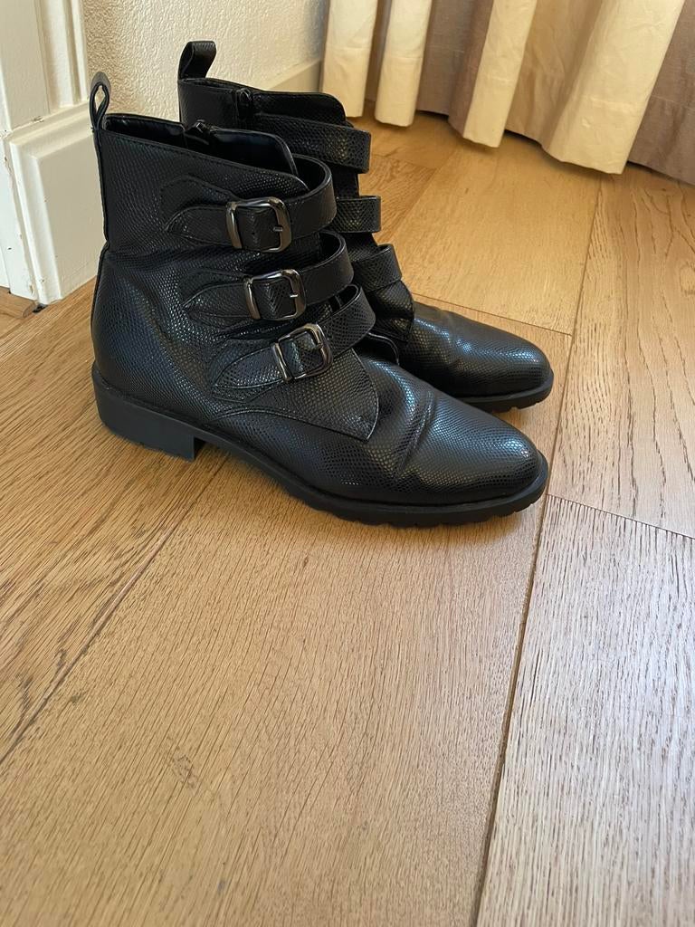 Zwarte enkellaarsjes Anna Field 40, Ophalen of Verzenden, Zo goed als nieuw, Zwart