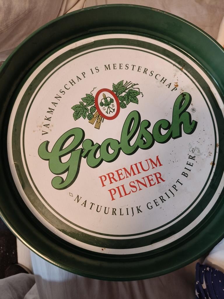 Vintage Grolsch Dienblad - Premium Pilsner, Ophalen, Gebruikt, Overige typen, Grolsch