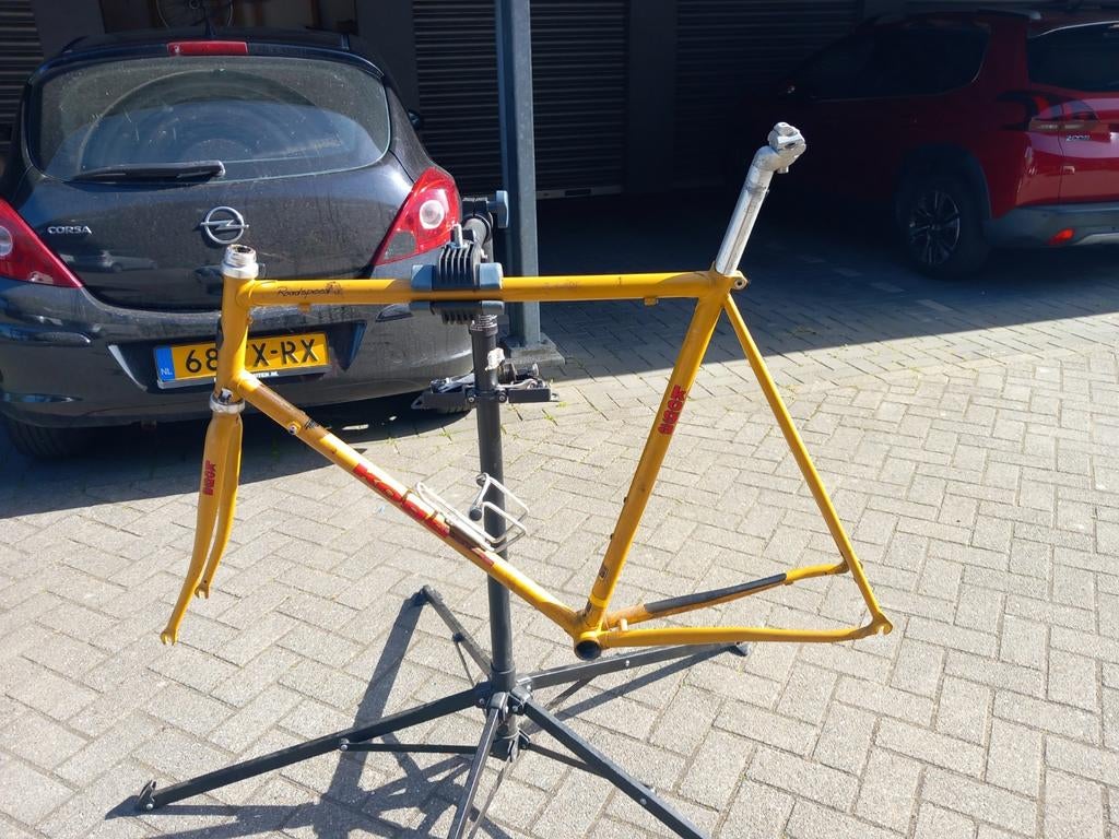 Koga miyata roadspeed frameset 60cm (zie adv), Fietsen en Brommers, Fietsonderdelen, Frame, Gebruikt, Staal, Ophalen of Verzenden