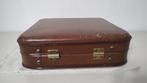 K597 VINTAGE stewardess koffer van geperst karton bruin, Overige materialen, Gebruikt, Onbekend, Minder dan 50 cm