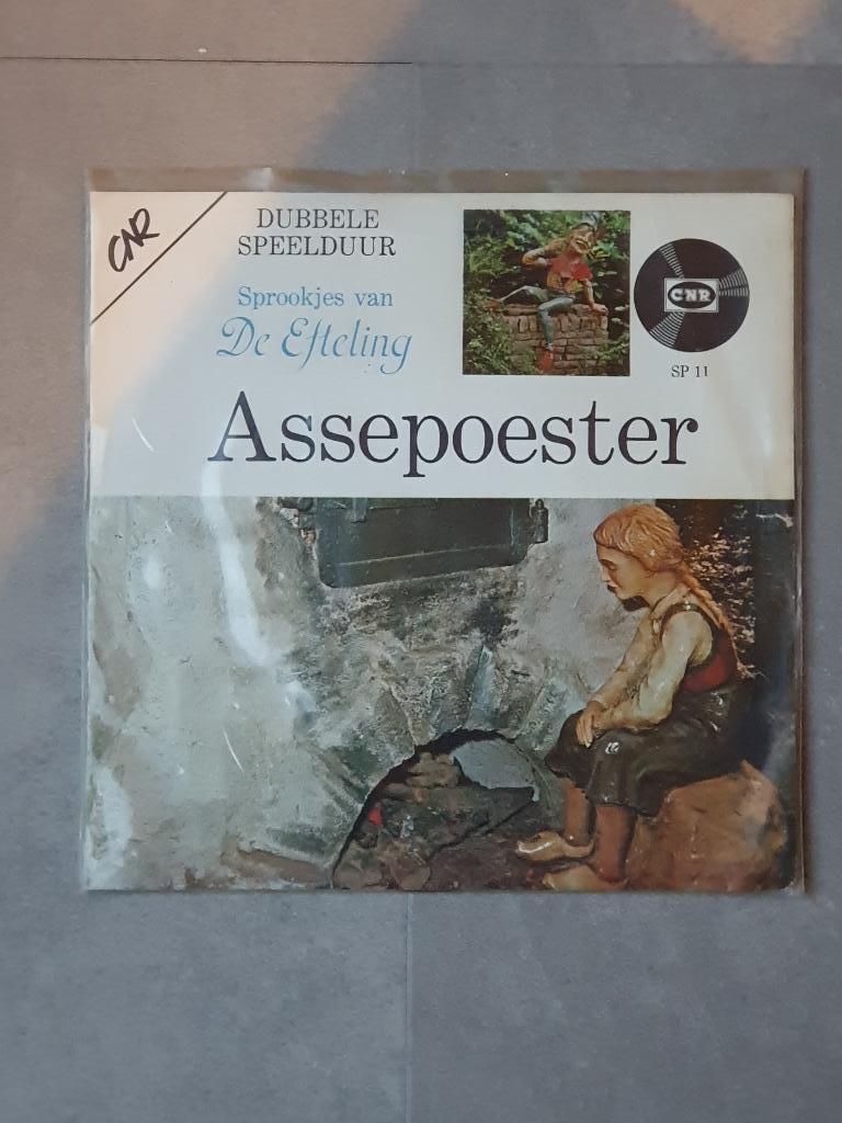 Efteling, sprookje Assepoester op single, Ophalen of Verzenden, Gebruikt, Overige typen