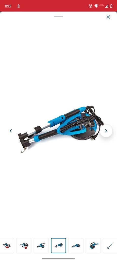 Wand- en plafondschuurmachine met lange steel, Ophalen of Verzenden, Gebruikt, 600 tot 1200 watt, Overige typen