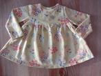 Geel gebloemd jurkje Hema maat 68, Ophalen of Verzenden, Zo goed als nieuw, Meisje, Jurkje of Rokje