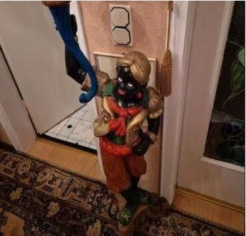 vintage Moorish vloerlamp Blackamoor, Ophalen, Gebruikt, Vintage, 150 tot 200 cm