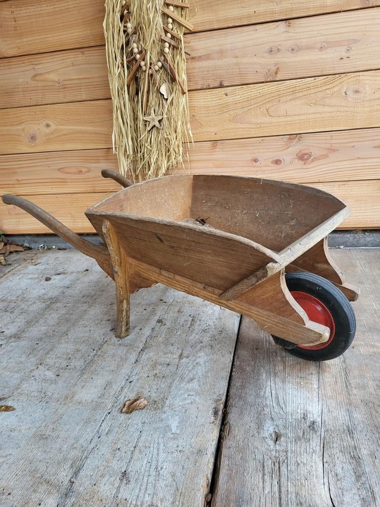 Houten kinder kruiwagen, Tuin en Terras, Kruiwagens, Ophalen, Gebruikt